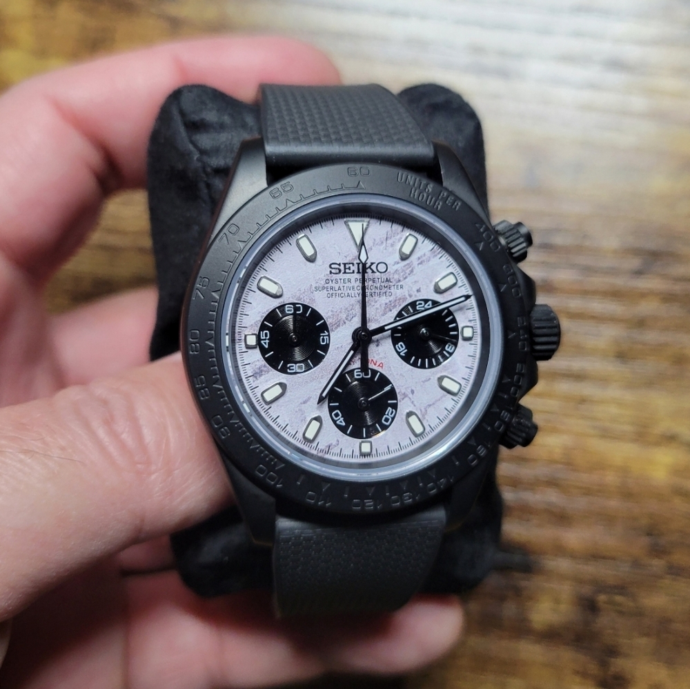 Seiko Daytona All-black Mod Watch